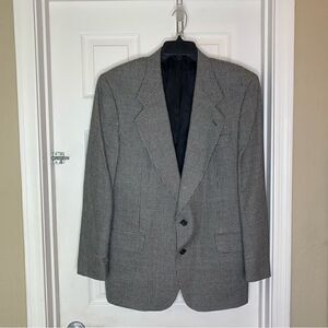 Oscar De La Renta Jacket Black & White Check Size 42R